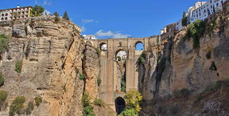 Ronda and the New Bridge over the El Tajo Gorge, Andalucia, Spain