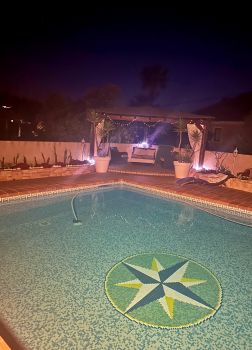 Pool at night